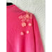 Upcycled Pink Cashmere Sweater – Hand-Embroidered & Crochet Floral Details