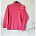 Upcycled Pink Cashmere Sweater – Hand-Embroidered & Crochet Floral Details