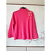 Upcycled Pink Cashmere Sweater – Hand-Embroidered & Crochet Floral Details