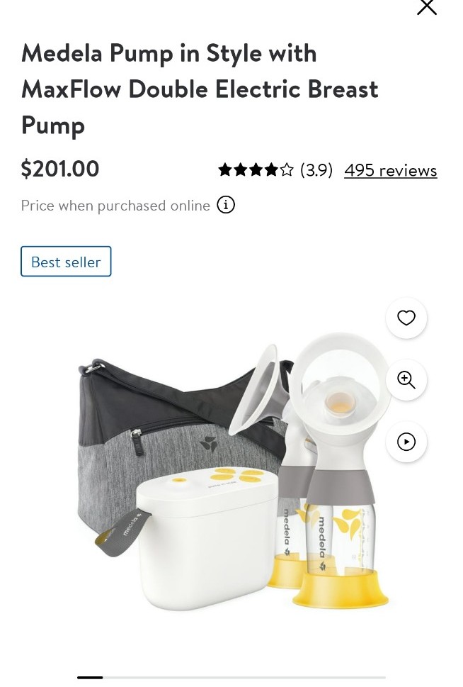 Medela breast pump in style