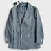Excellent Condition Tagliatore Montecarlo Double Breasted Jacket Navy Stripe