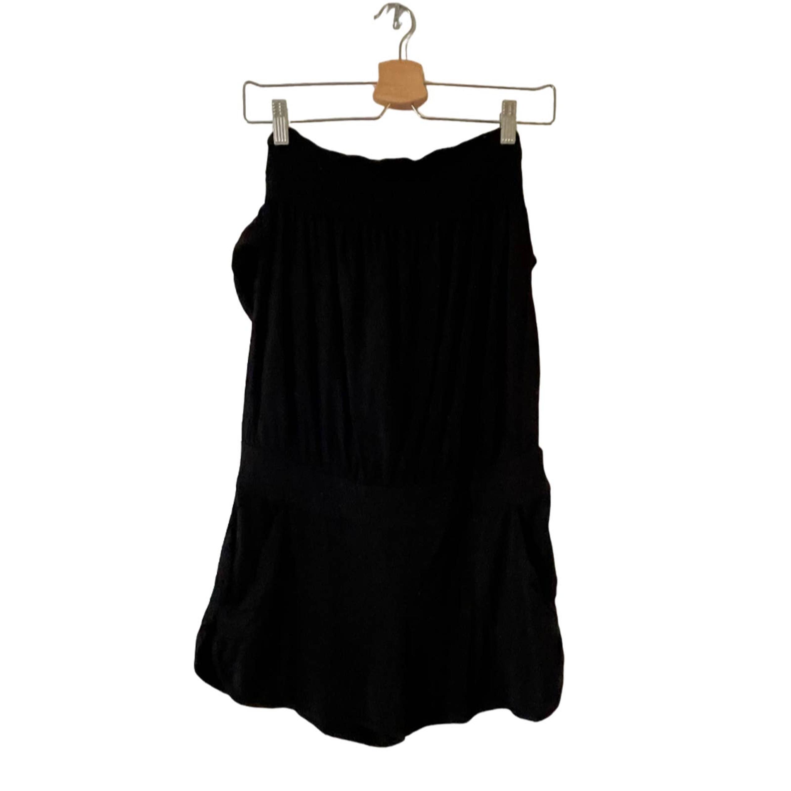 UO Kimchi Blue Size M Womens Cinched Waist Smocked Strapless Romper Tie Detail