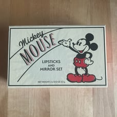 BNIB Bésame Mickey Mouse Lipstick and Mirror Set RARE