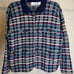 Paul Harris Design Womens 100% Wool Button Front Cottagecore Floral Sweater|SZ:M