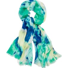 Chico’s Angelic Watercolor Oversized Angled Oblong Scarf (NWT)