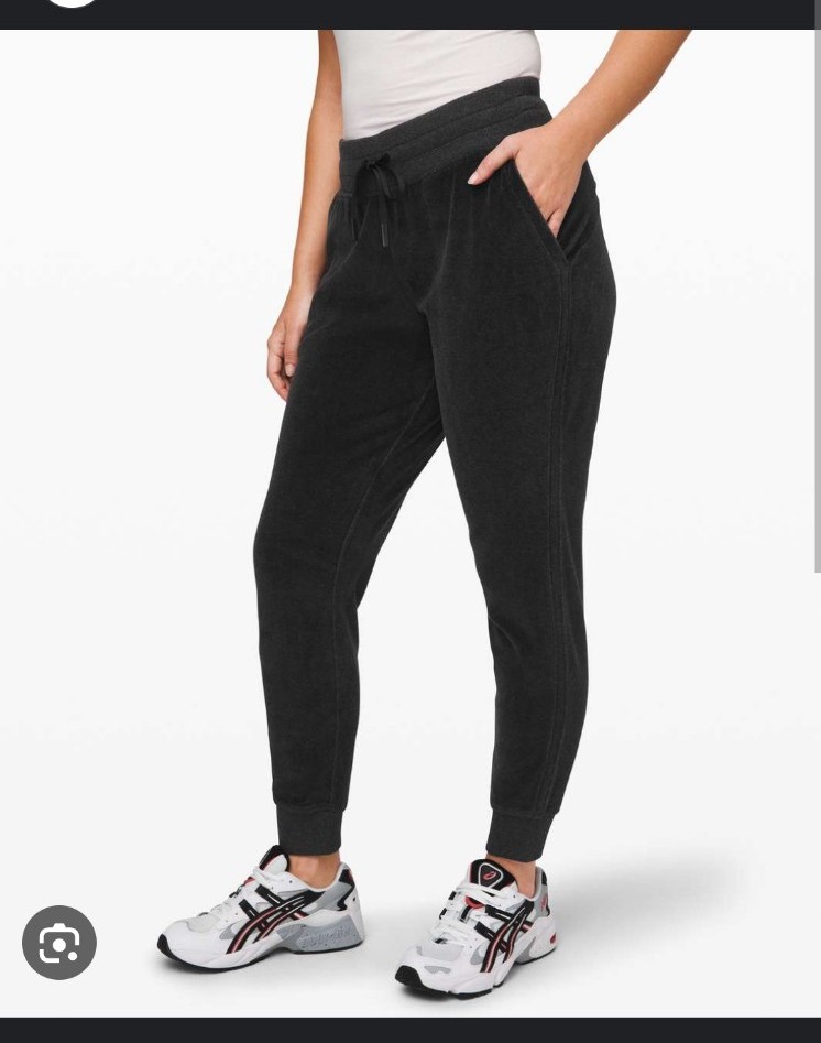 Lululemon warm down velvet jogger sweatpants onyx black 6