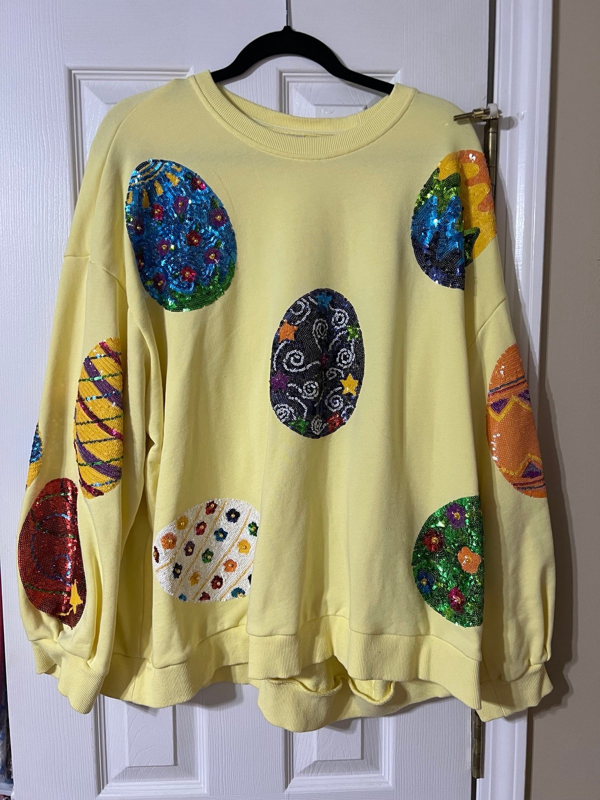 Queen of Sparkles Easter Egg Sweatshirt (Absolutely Gorgeous) Worn once