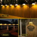 Backyard Lights 6 Pack Solar Fence Lights with 9 LED Waterproof