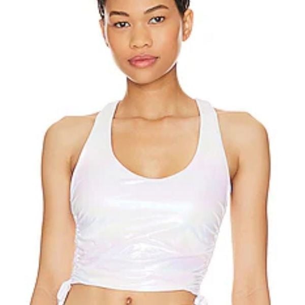 NWT EleVen Venus Williams Foil Iridescent Victory Cropped Tank - Size Large