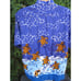 Mens Metro Hawaii Camp Shirt Sea Turtles Surf Vacation Button Front XL