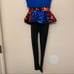 WEISSMAN Dance Costume hip hop BE THE ONE 10576 Rainbow Sequin Unitard -SC/6