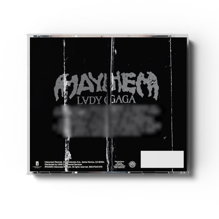 SIGNED SEALED Lady Gaga Mayhem Alternate Cover CD with
