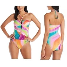 BLEU BY ROD BEATTIE Women's Splash Out One-Piece Swimsuit