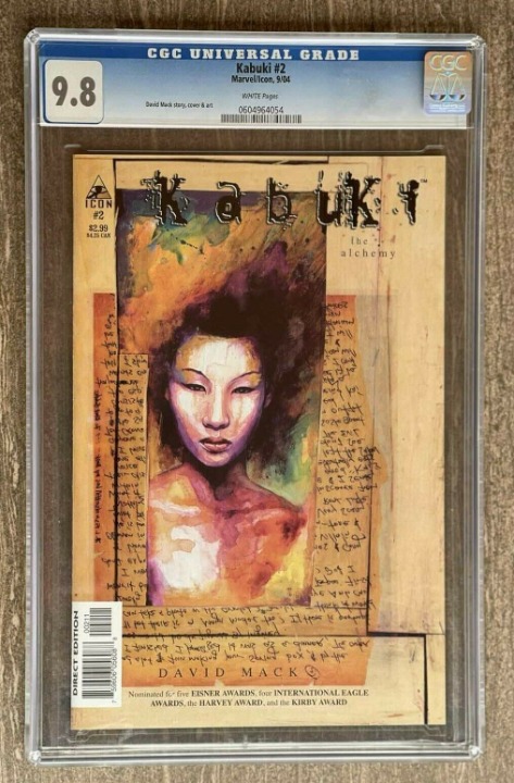 KABUKI #2 MARVEL MODERN AGE COMIC BOOK 2004 ONLY 1 GRADED CGC 9.8