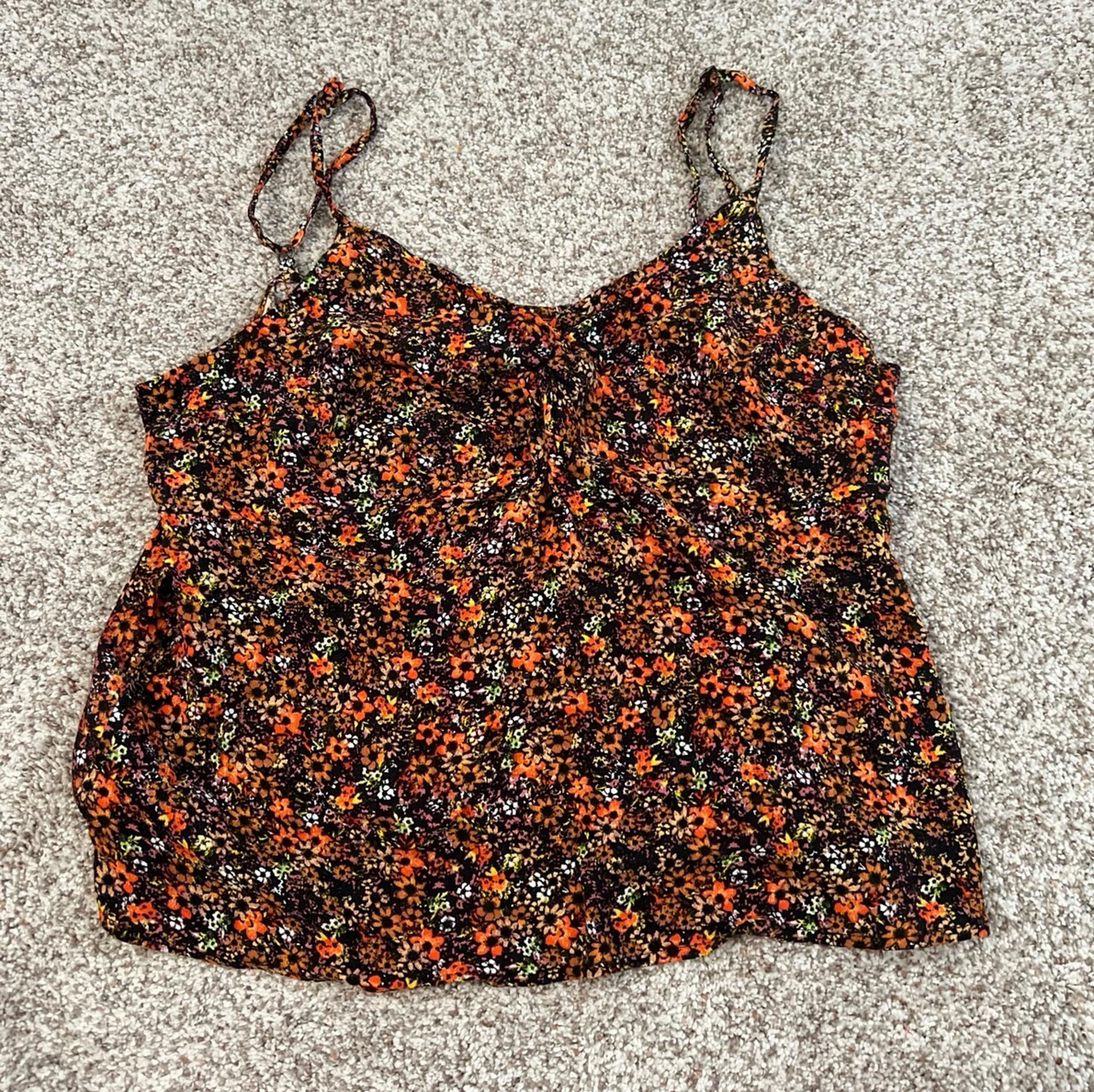 So Womens/Juniors floral tank top