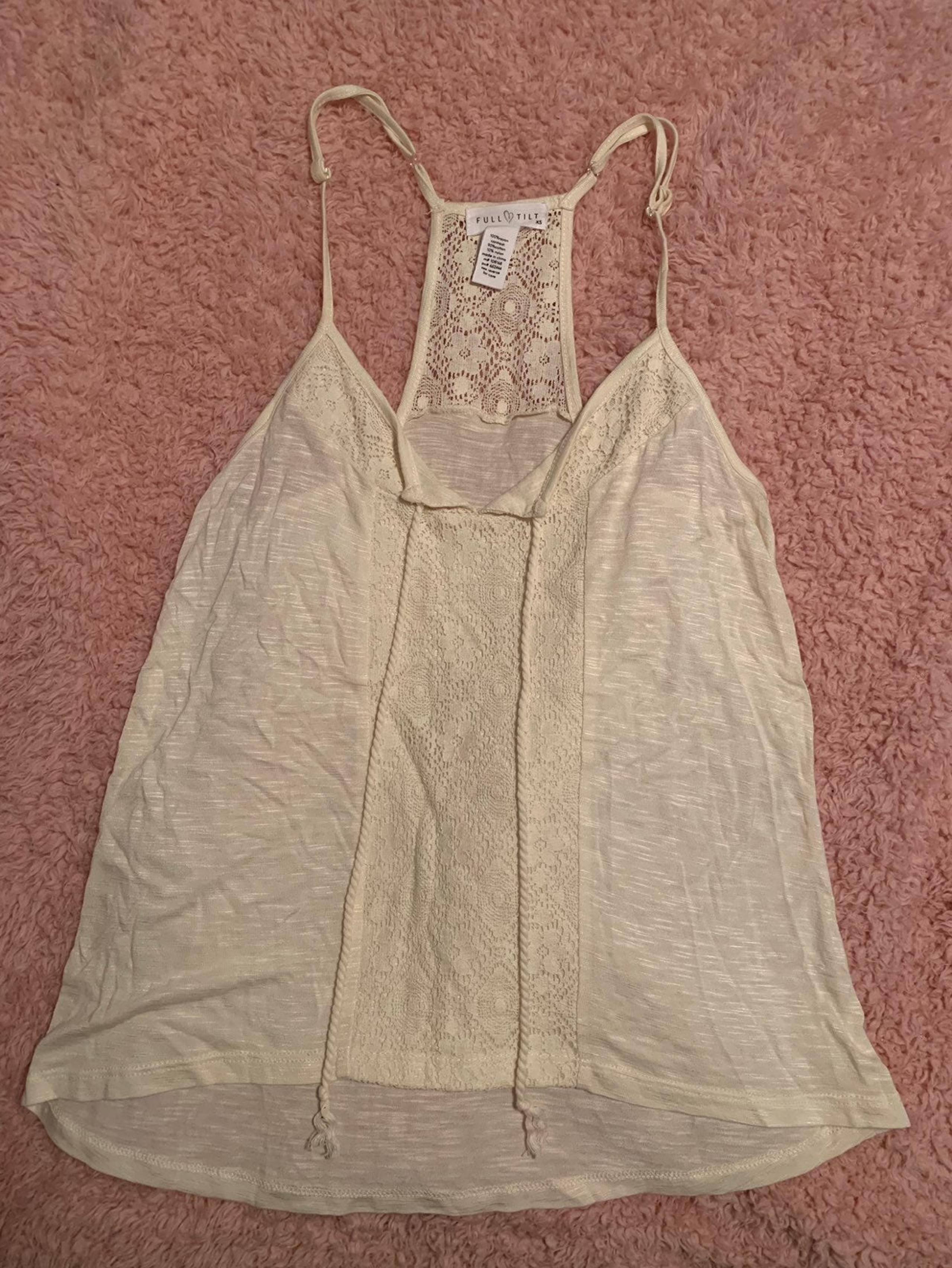 cream tank top