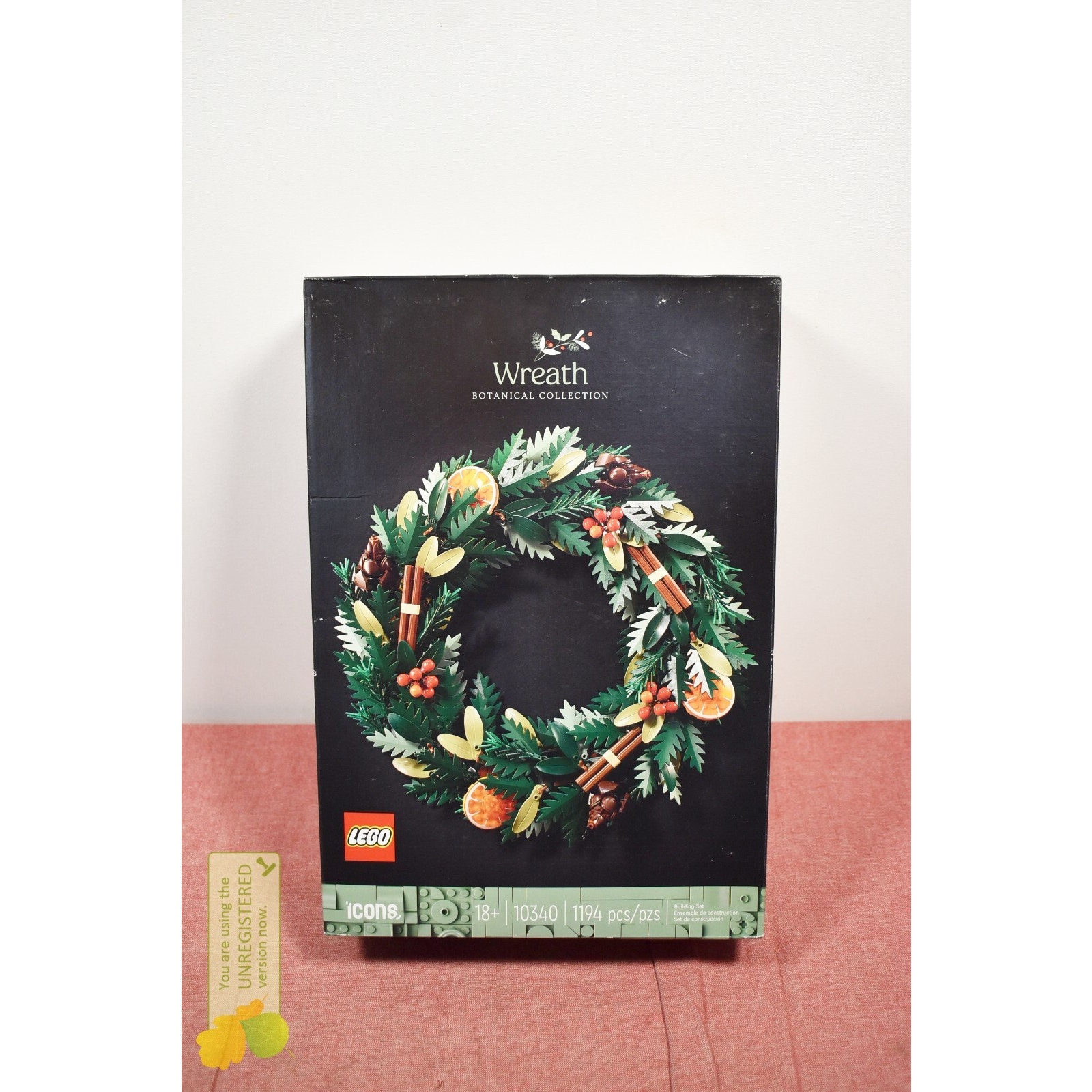 LEGO Icons Wreath-Making Kit and Holiday Garland 10340