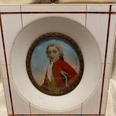 Vintage Boucher signed hand painted miniture