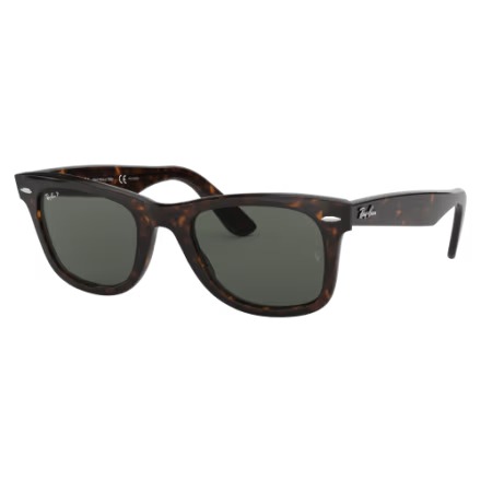 Ray-Ban Original Wayfarer Classic RB2140 Glass Polarized Sunglasses - Gloss Tort
