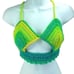 Handmade Peek-a-boo Napper brand crop top halter adjustable size small