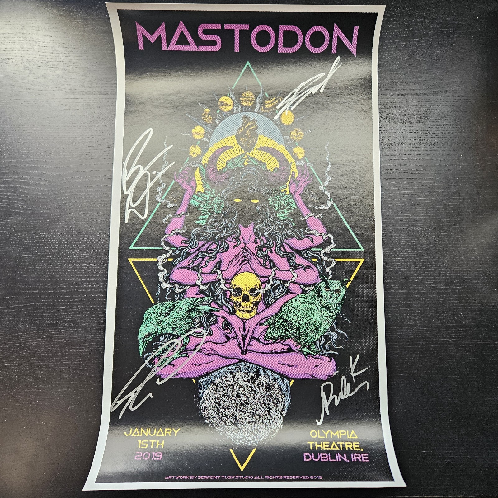 Mastodon Signed Dublin Ireland Event January 2019 Olympia Theatre