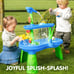 Play-Act Water & Sand Table 3 Tiers Outdoor Play Toys 18 PCS Ages 1.5+
