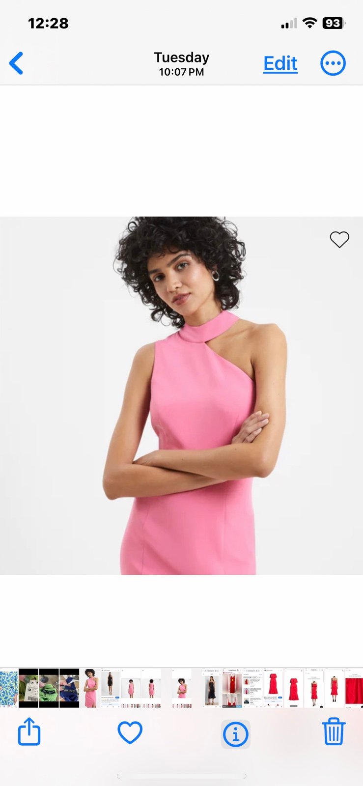 NWT French Connection Echo Crepe Dress. Pink. Size 6