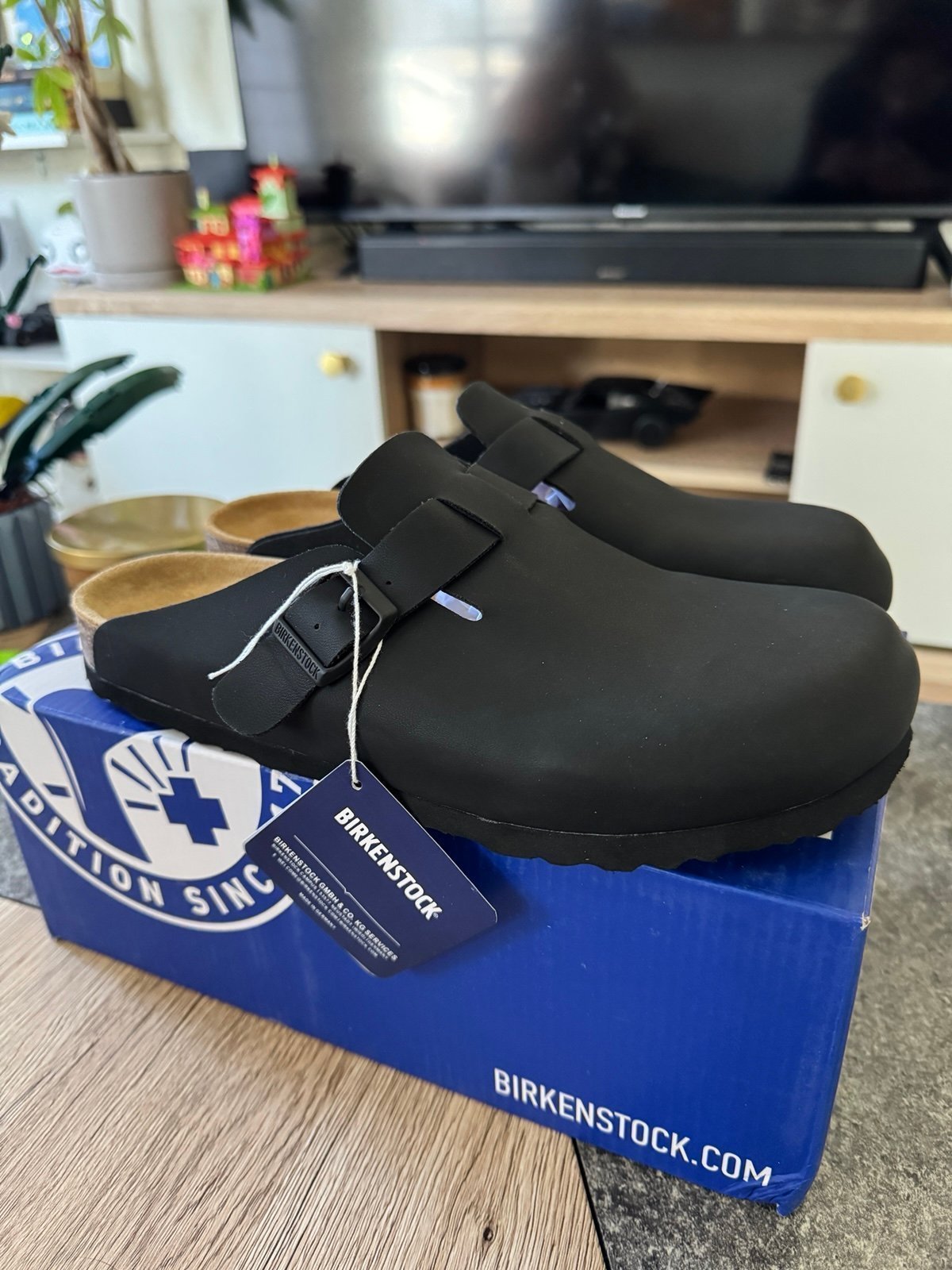 Birkenstock Boston Clogs - BLACK