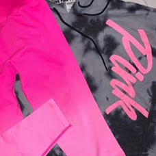 NEW PINK VS HTF Seamless Crop Hoodie Outfit, L, 85