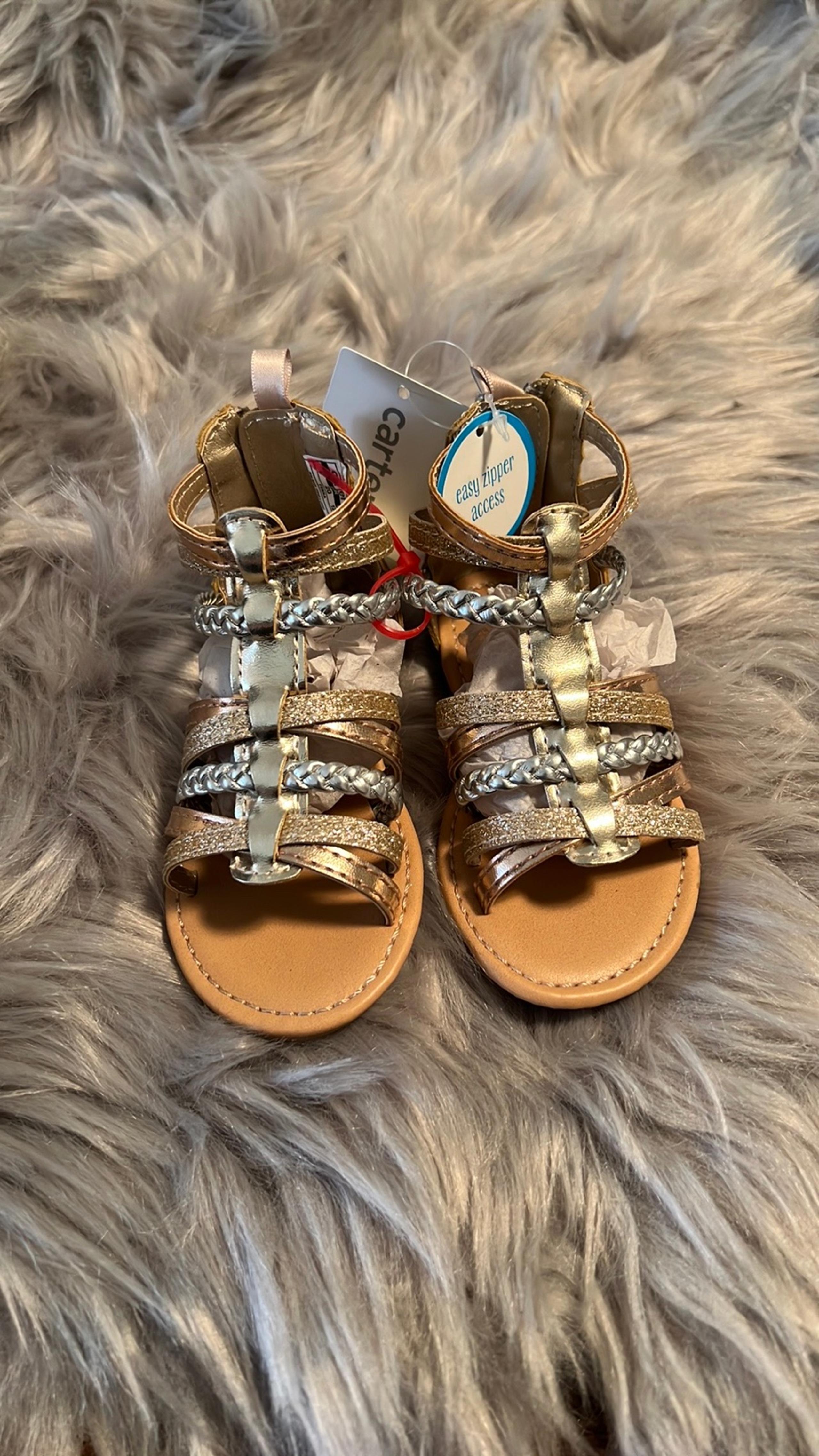 Toddler girls gladiator sandals multicolored size 5