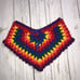 Boho Rainbow Crochet Cheeky Booty Shorts
