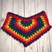 Boho Rainbow Crochet Cheeky Booty Shorts
