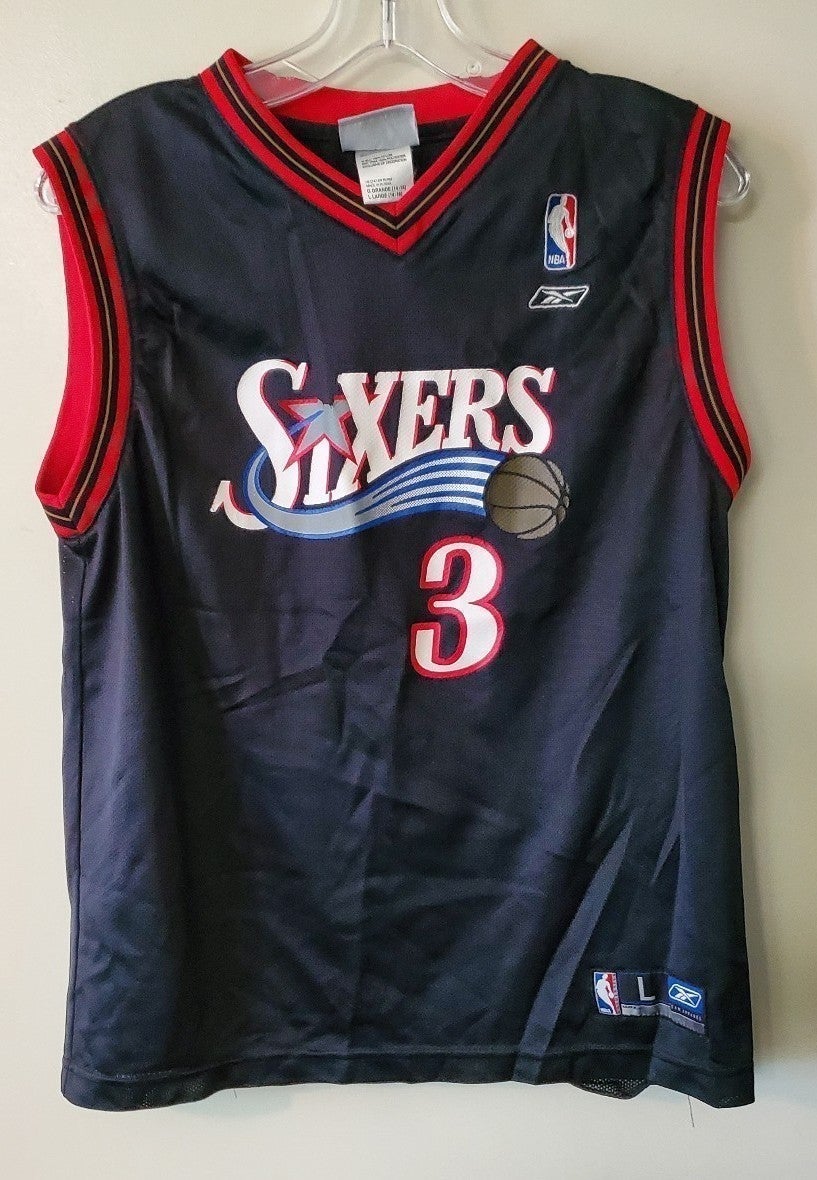 Allen Iverson #3 Philadelphia Sixers Reebok VTG Jersey Medium NBA