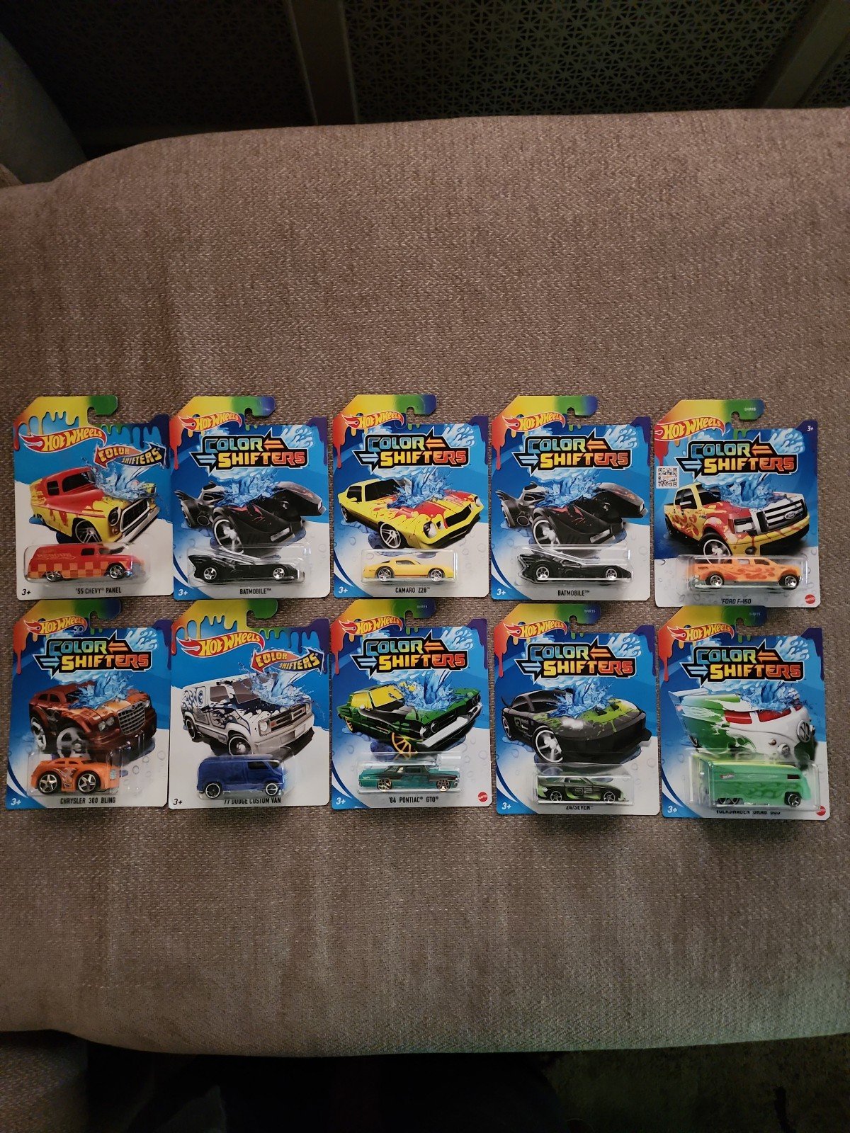 HOT WHEELS-LOT OF 10-COLOR SHIFTERS