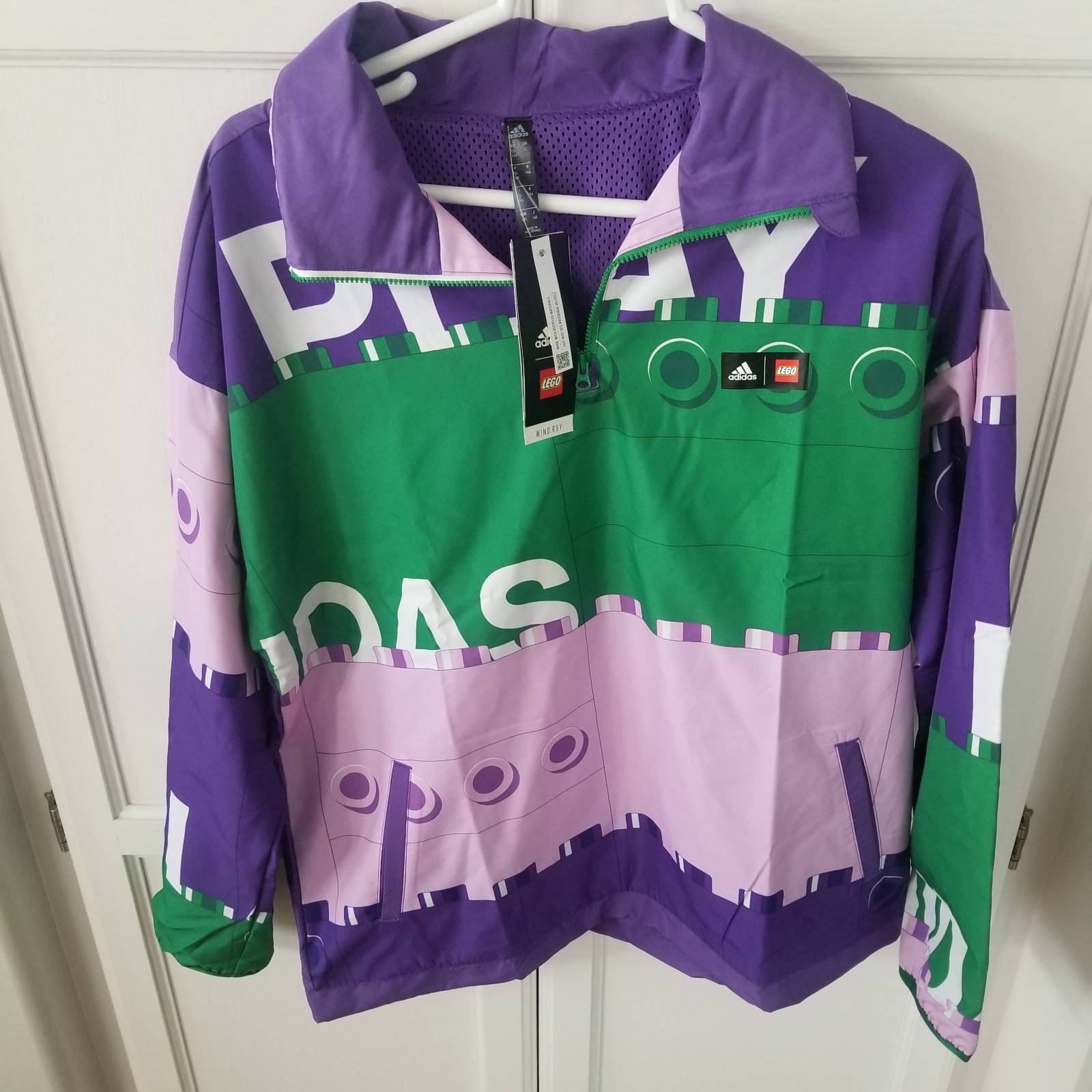 Adidas Classic Lego Half-Zip Up Windbreaker