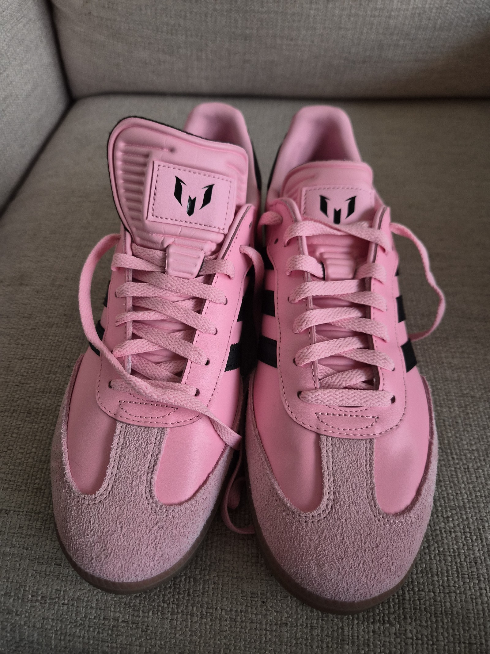 Adidas Samba Messi Size 11 Mens Pink & Black JP7844 New no Box Never Worn DS