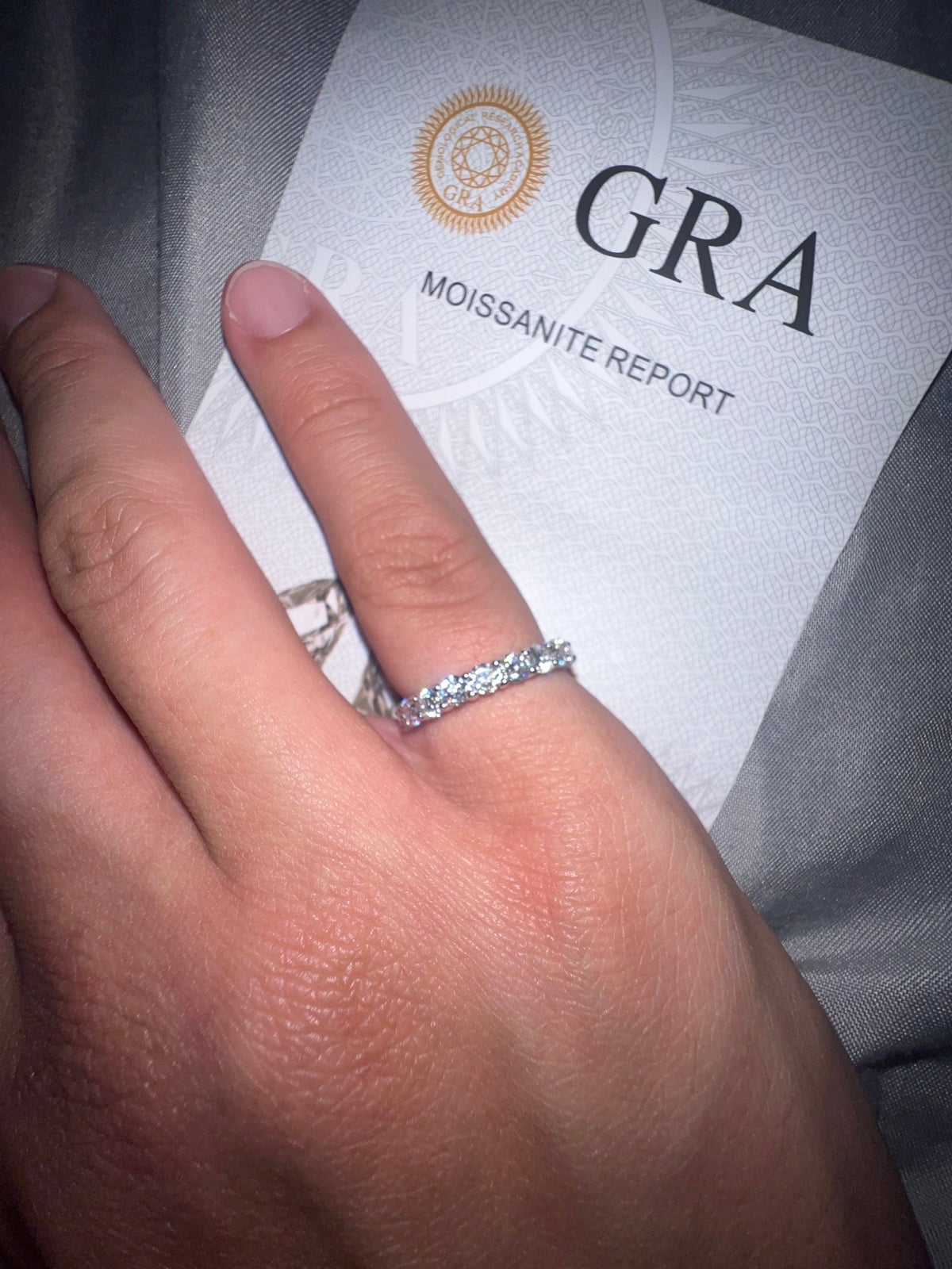 Moissanite Wedding Ring (Size 6)
