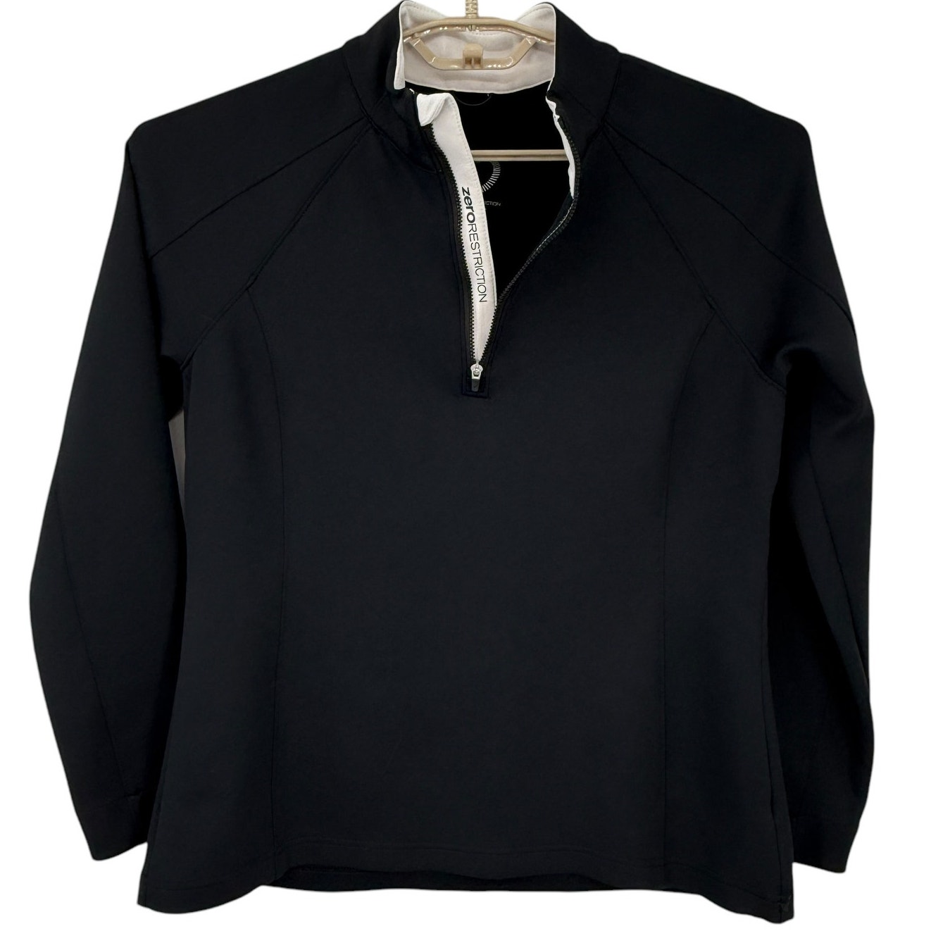 Zero Restrictions Performance Golf Long Sleeve Polo Top Jacket 1/4 Zip Large
