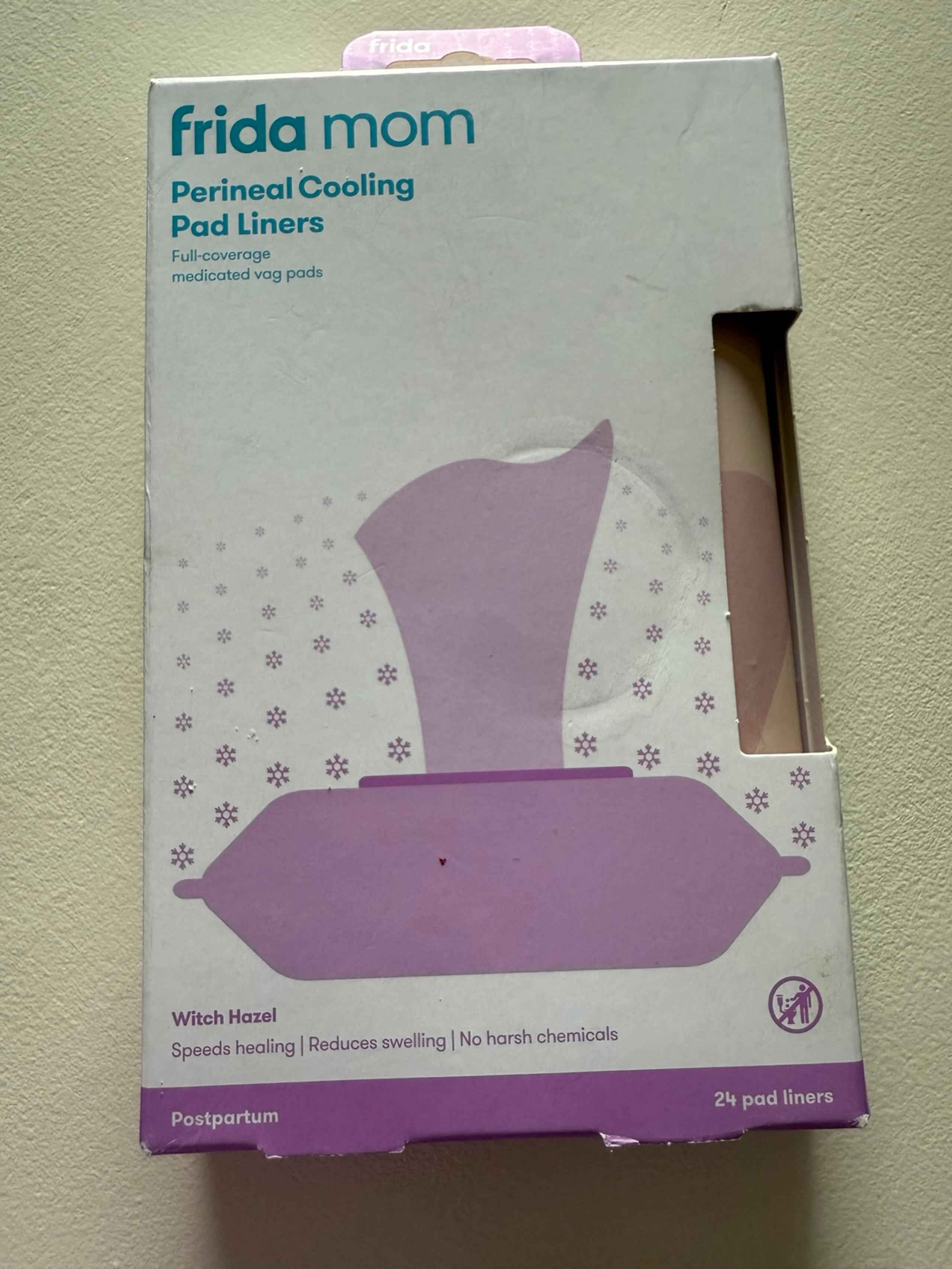 Frida Mom Witch Hazel Perineal Cooling Pad Liners for Postpartum Care,
