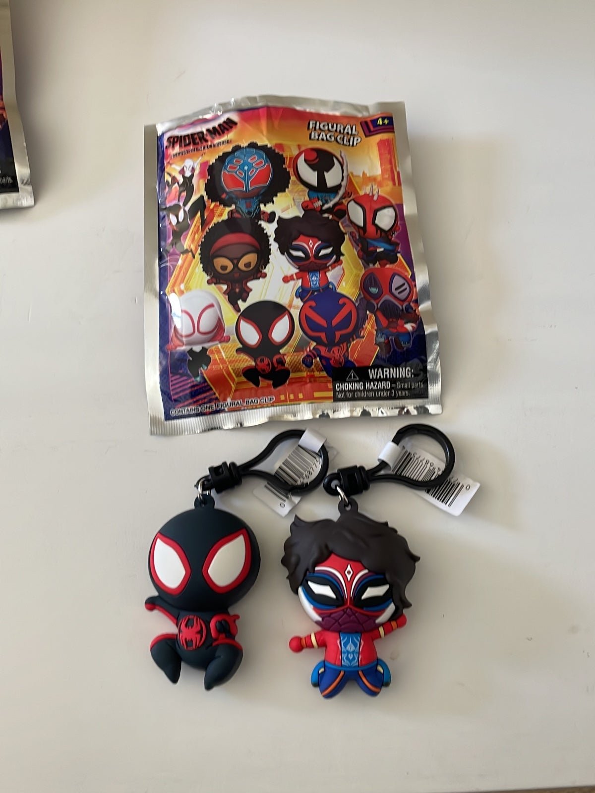 Spider-Man Across the SpiderVerse Figural Bag Clips Set