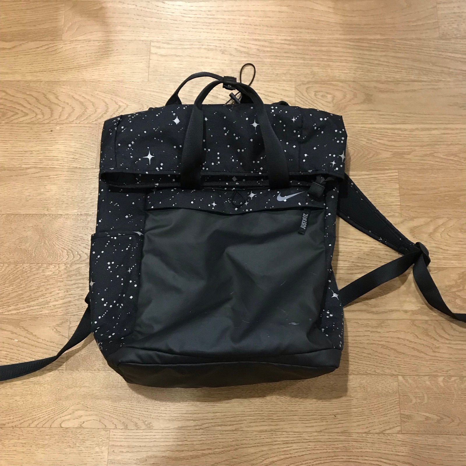 Nike Starry Black Radiate Roll Top Backpack CQ0469-010