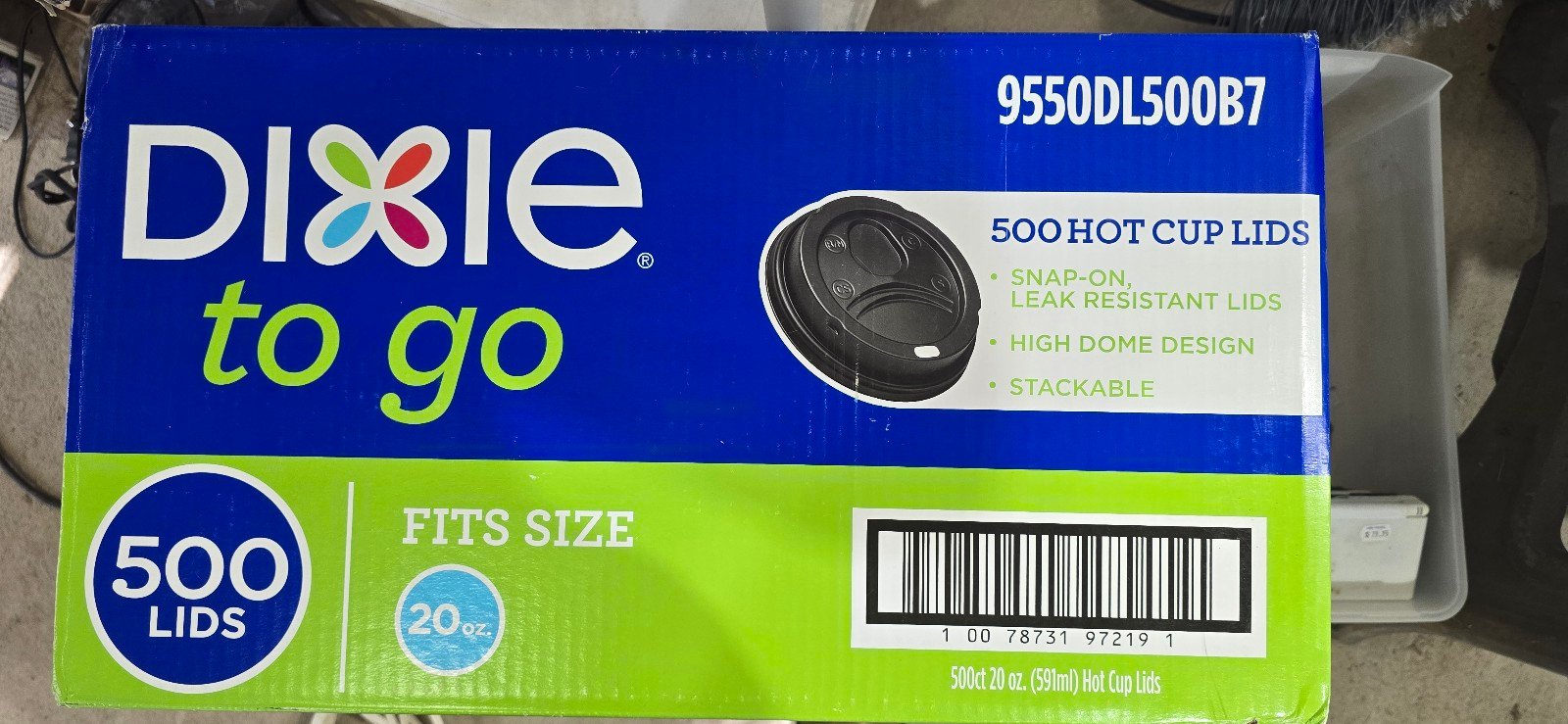 Dixie To Go Hot Drink Lids Fits 12oz 16oz 20oz Cups 500 Lids 9542DL500B7 Black