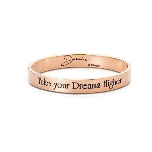 Disney Couture Kingdom Aladdin Jasmine Bangle Gold Tone