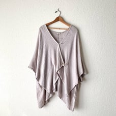 SOFT SURROUNDINGS Sheer Woven Wrap Shrug Sweater