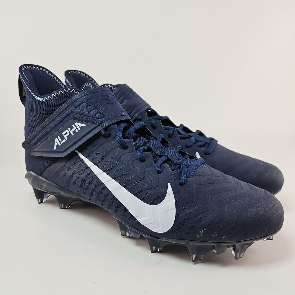 Nike Alpha Menace Pro 2 Football Cleats Dark Blue BV3945-404 Men's Size 11.5