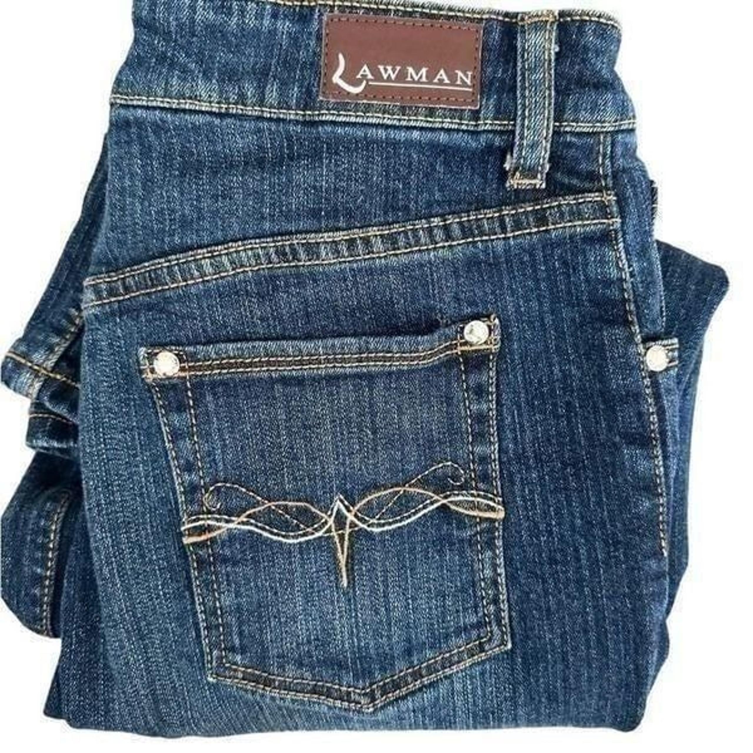 EUC - Lawman Women’s Juniors Teens Vintage 90s Western Jeans Boot Cut - Size 9/1