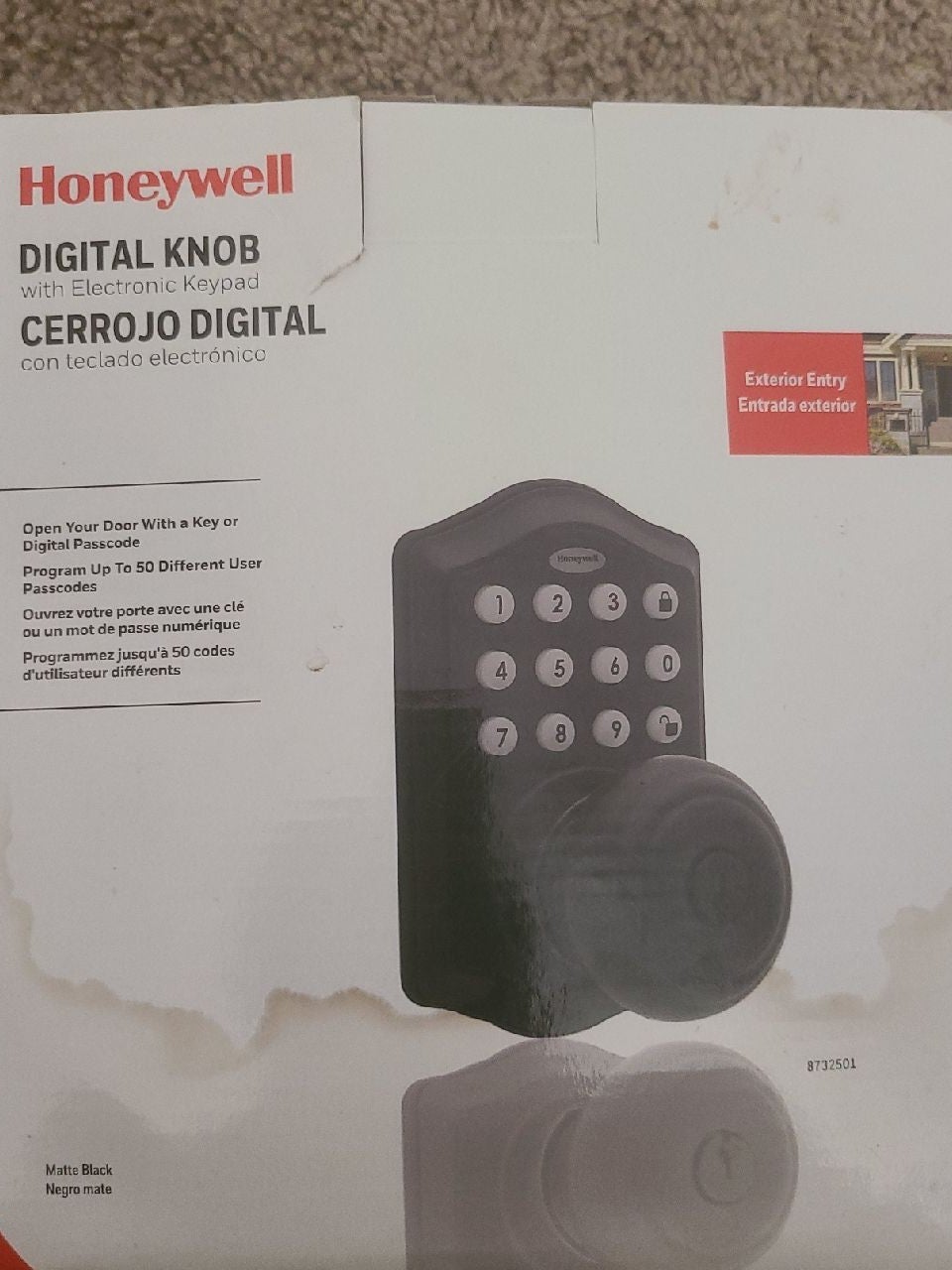 Honeywell digital knob with electronic keypad