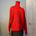 Vintage St. Michael True Red Lambs Wool Turtle Neck Sweater XXL