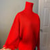 Vintage St. Michael True Red Lambs Wool Turtle Neck Sweater XXL