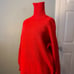 Vintage St. Michael True Red Lambs Wool Turtle Neck Sweater XXL